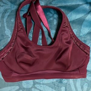 Large Burgundy  Fabletic Sport Bra